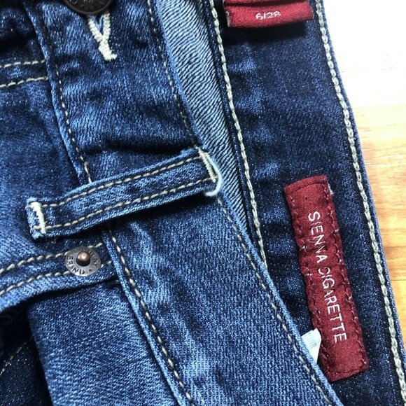 Lucky Brand Sienna Cigarette Denim Jeans Women's Size 6 / 28 Med Wash Distress - Picture 4 of 12